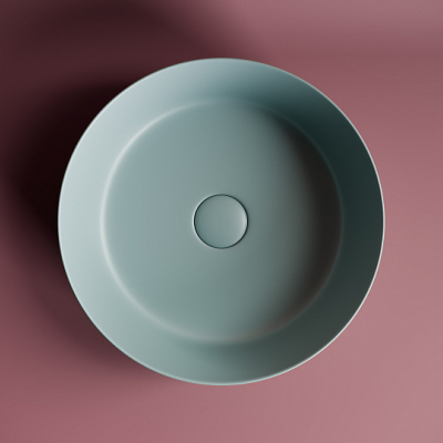 Умывальник CERAMICANOVA Element чаша накладная круглая (цвет Зеленый Матовый) CN6022MLG