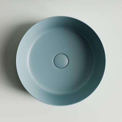 Умывальник CERAMICANOVA Element чаша накладная круглая (цвет Зеленый Матовый) CN6022MLG