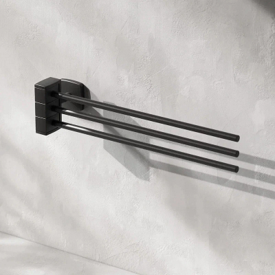 Вешалка для полотенец AM.PM Gem A9032722 поворотная тройная черная