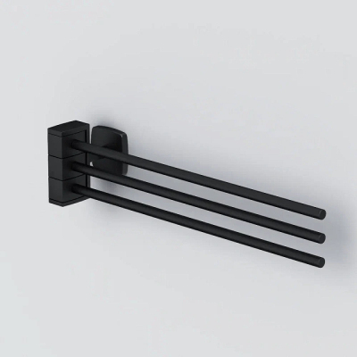 Вешалка для полотенец AM.PM Gem A9032722 поворотная тройная черная