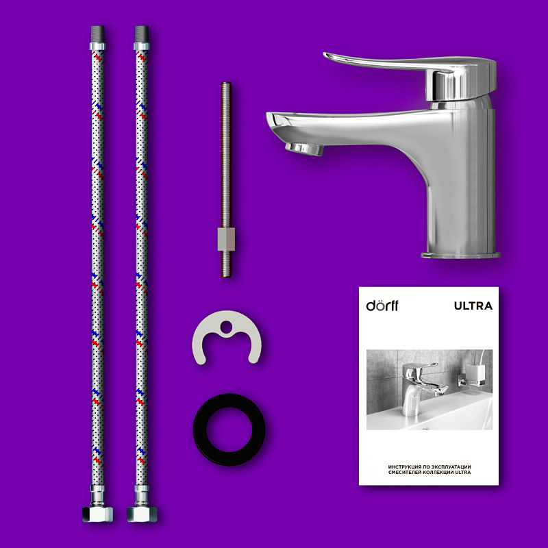 Смеситель для раковины (умывальника) Dorff Ultra D5002100 хром