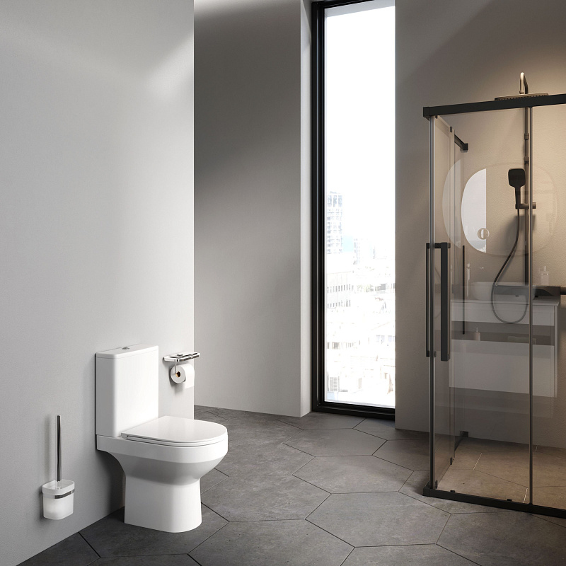 Унитаз напольный AM.PM Spirit 2.0 C708600WH безободковый с сиденьем микролифт 58WH, белый