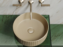 Умывальник CERAMICANOVA Element чаша накладная круглая (цвет Капучино Матовый) CN6057MC