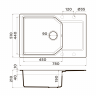 Кухонная мойка Omoikiri Yonaka 78-LB-SA Artgranit/бежевый, 4993416