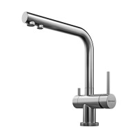 Смеситель для кухни Omoikiri Nagano-BN латунь/нержавеющая сталь, 4994011