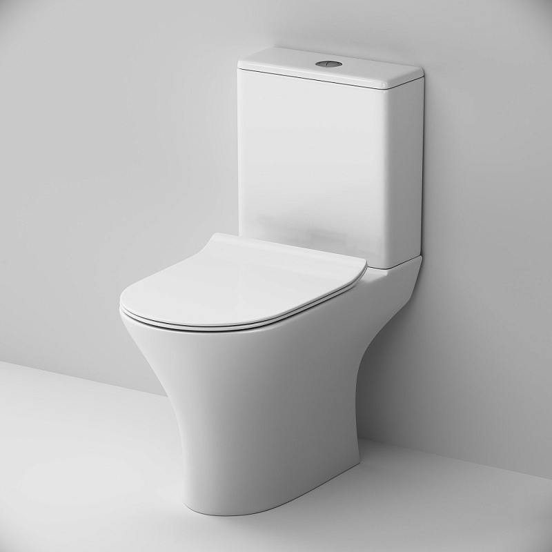 Унитаз напольный AM.PM Sense C748600SC безободковый с сиденьем микролифт, белый