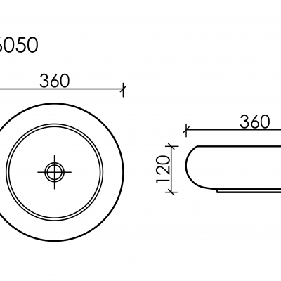Умывальник CERAMICANOVA Element чаша накладная круглая (цвет Капучино Матовый) CN6050MC