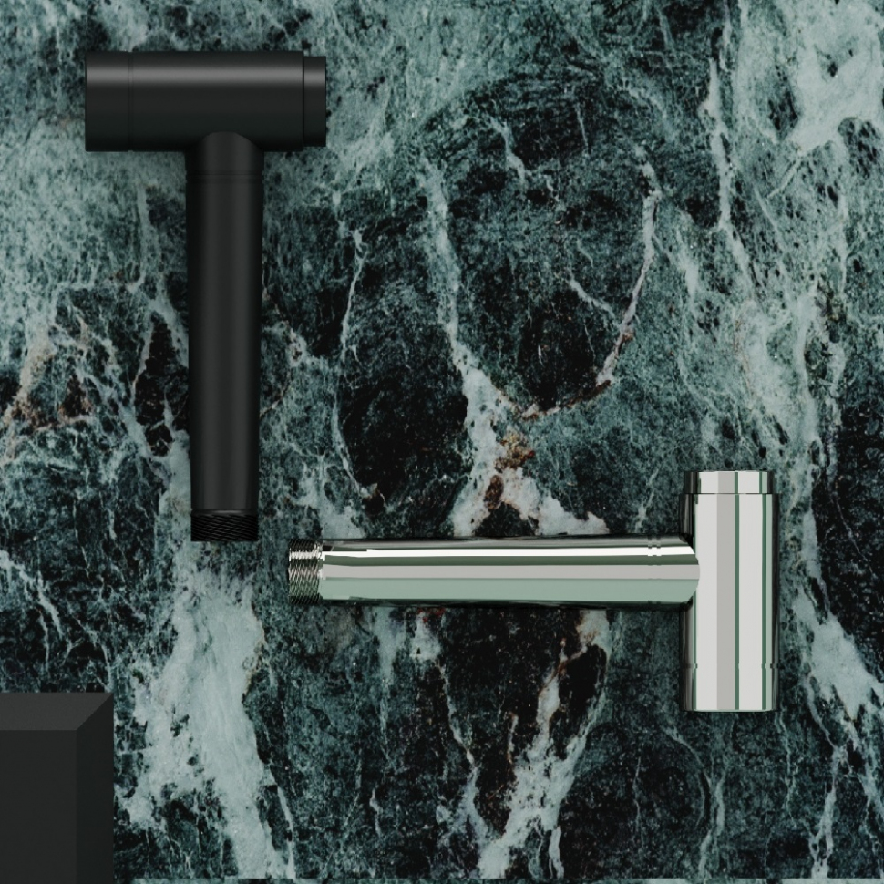 Гигиенический душ SANCOS Atom со смесителем, цвет черный матовый, SC2001MB