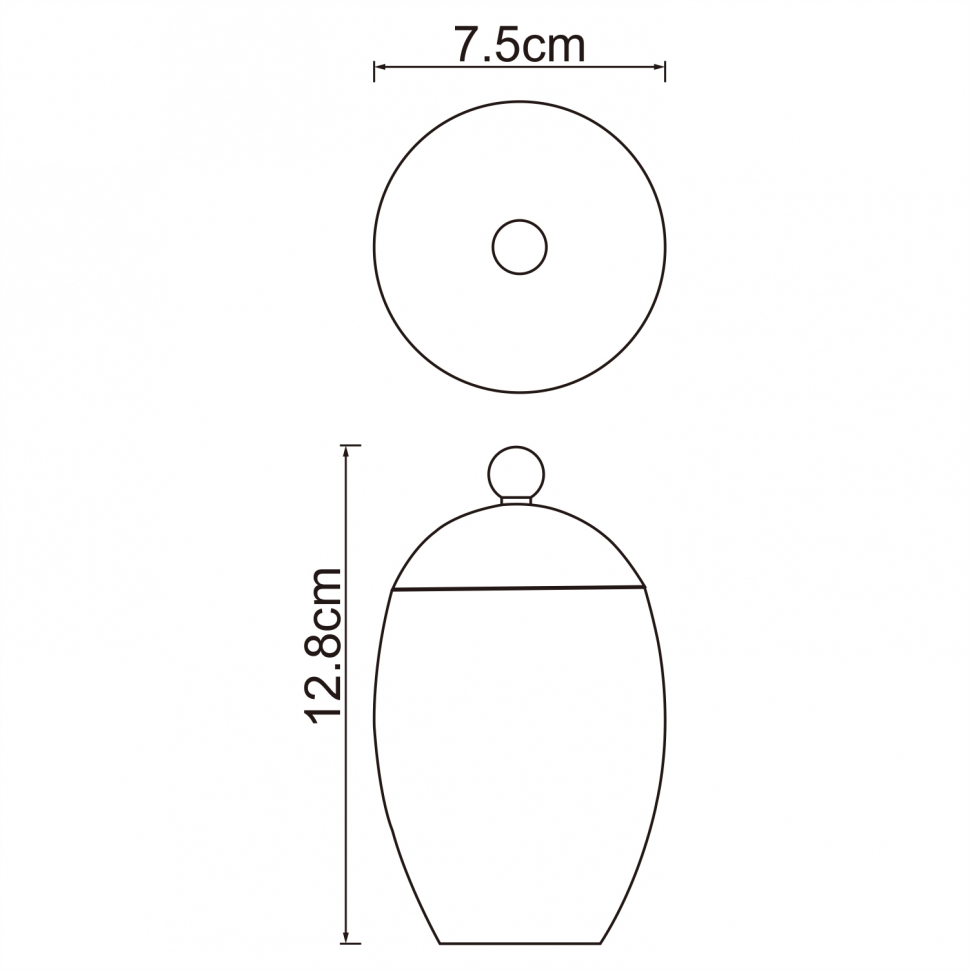 Косметическая емкость Wasserkraft Ruwer K-6779