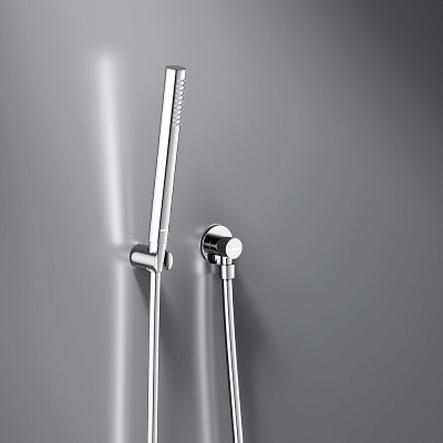 Встраиваемая душевая система Damixa Scandinavian Pure 936520000 хром: тропический верхний душ, ручной душ