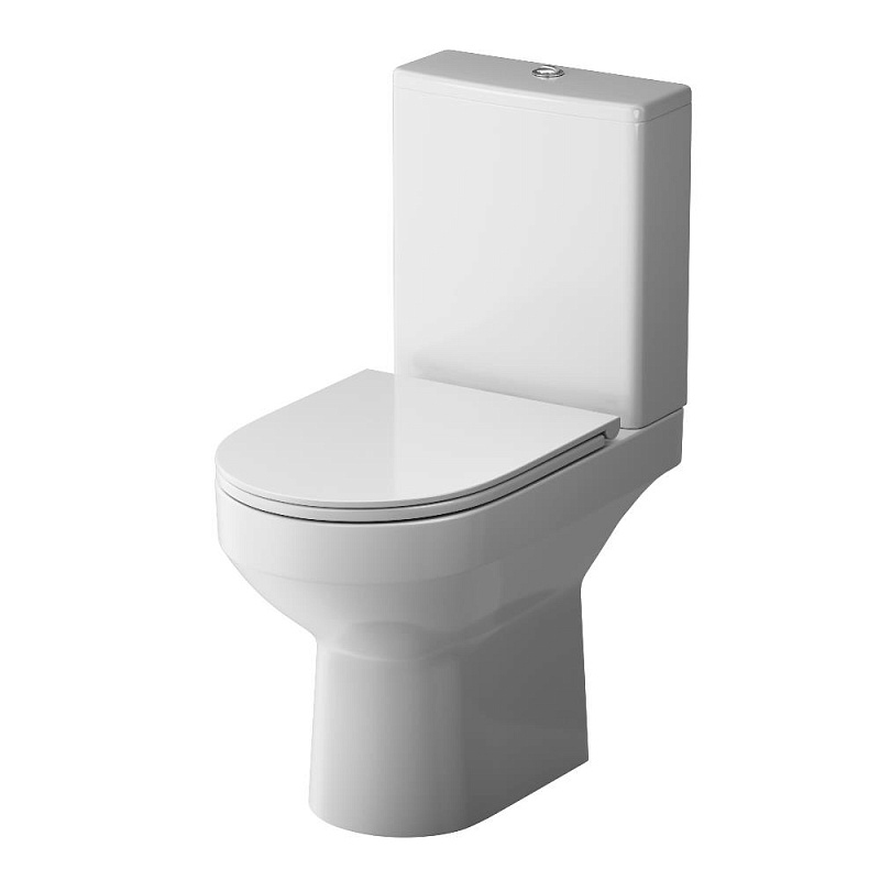 Унитаз напольный AM.PM Spirit 2.0 C708600WH безободковый с сиденьем микролифт 57WH, белый