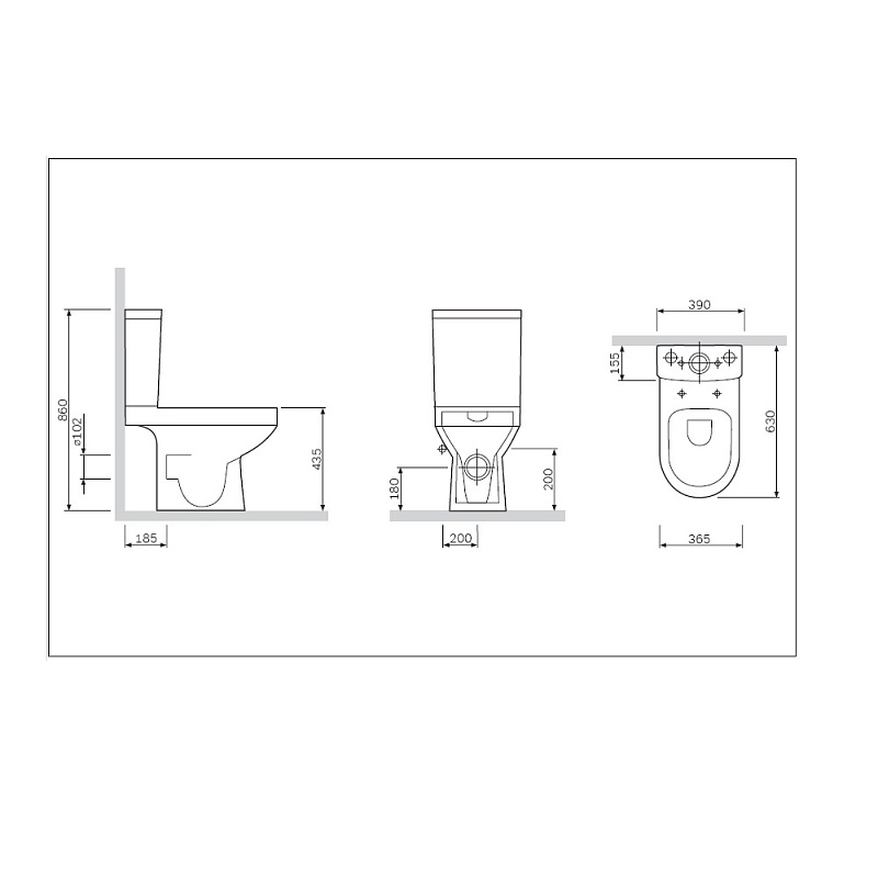 Унитаз напольный AM.PM Spirit 2.0 C708600WH безободковый с сиденьем микролифт 57WH, белый