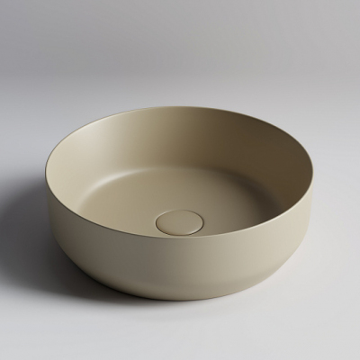 Умывальник CERAMICANOVA Element чаша накладная круглая (цвет Капучино Матовый) CN6022MC