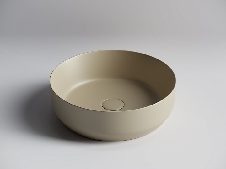Умывальник CERAMICANOVA Element чаша накладная круглая (цвет Капучино Матовый) CN6022MC