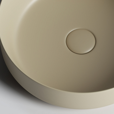 Умывальник CERAMICANOVA Element чаша накладная круглая (цвет Капучино Матовый) CN6022MC