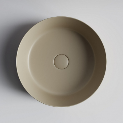 Умывальник CERAMICANOVA Element чаша накладная круглая (цвет Капучино Матовый) CN6022MC