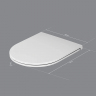 Унитаз напольный AM.PM Inspire C508607WH с сиденьем микролифт, белый