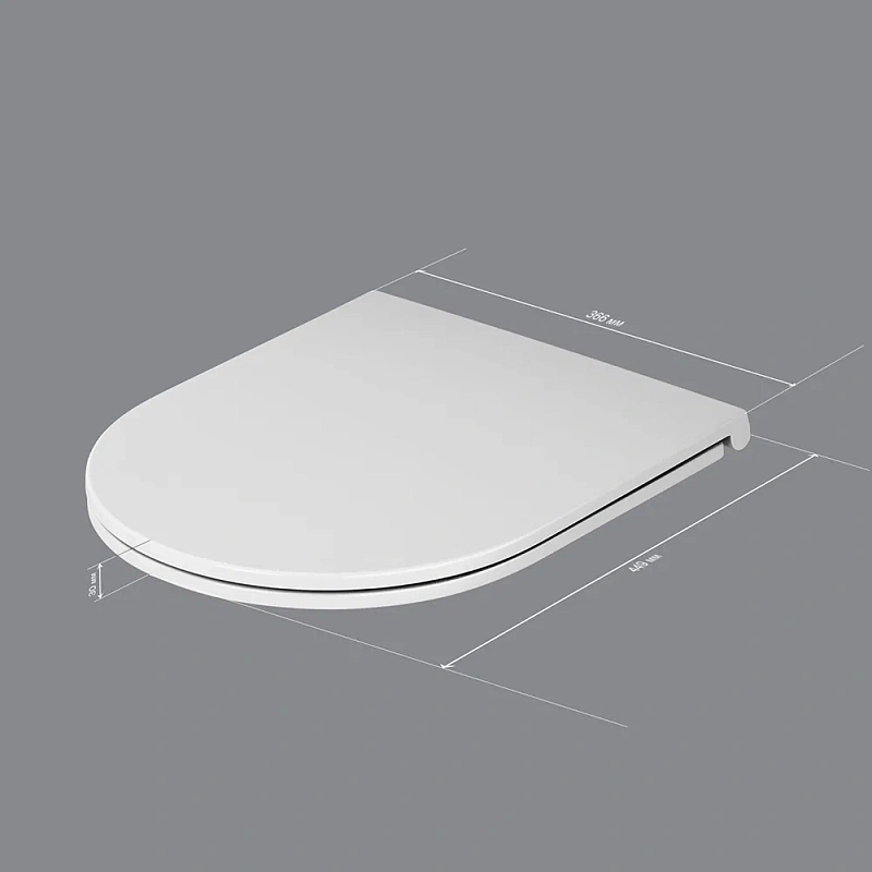 Унитаз напольный AM.PM Inspire C508607WH с сиденьем микролифт, белый