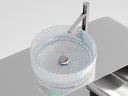 Умывальник CERAMICANOVA Cristal чаша накладная круглая (цвет неон) 360 мм CN6059