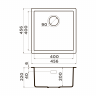 Кухонная мойка Omoikiri Yamakawa 45T-Integra-BL Tetogranit/черный, 4997257