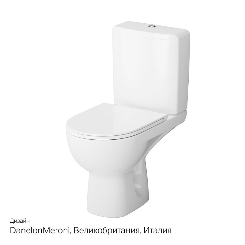 Унитаз напольный AM.PM Gem C908607SC с сиденьем микролифт, белый