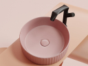 Умывальник CERAMICANOVA Element чаша накладная круглая (цвет Розовый Матовый) CN6057MP