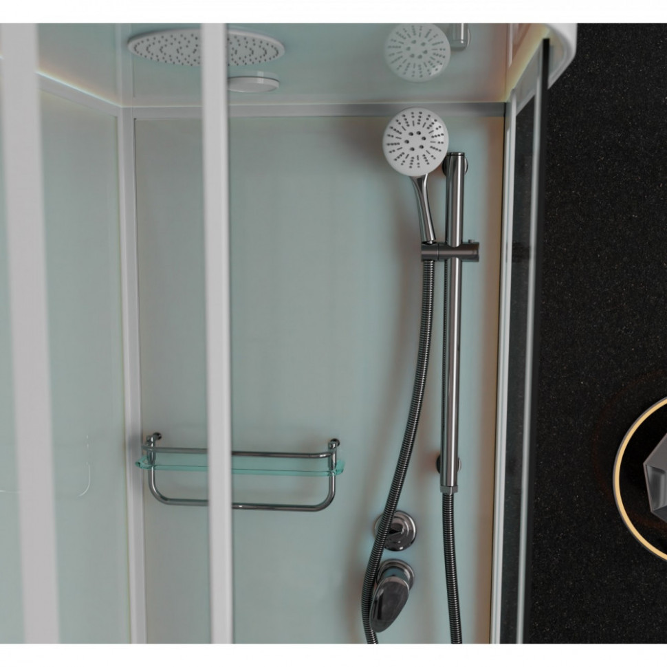 Душевая кабина Frank F412/2R White 120x80 см, 137009