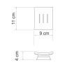 Мыльница Wasserkraft Amper K-5429WHITE