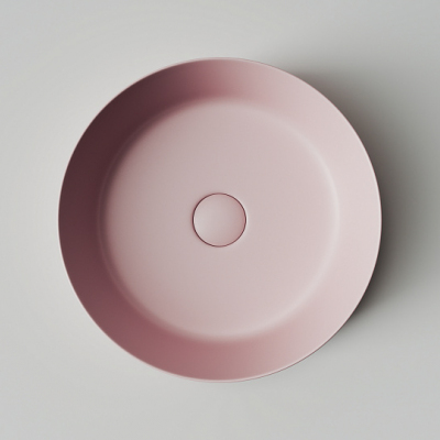 Умывальник CERAMICANOVA Element чаша накладная круглая (цвет Розовый Матовый) CN6022MP