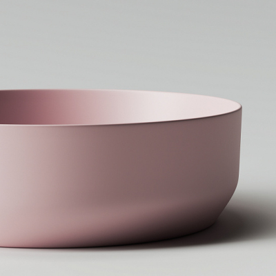 Умывальник CERAMICANOVA Element чаша накладная круглая (цвет Розовый Матовый) CN6022MP