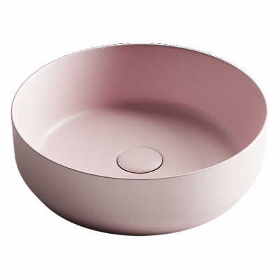 Умывальник CERAMICANOVA Element чаша накладная круглая (цвет Розовый Матовый) CN6022MP