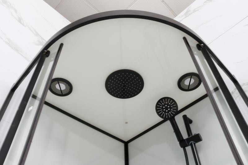 Душевая кабина Frank F409 М Black матовое стекло 	90х90 см, 20042