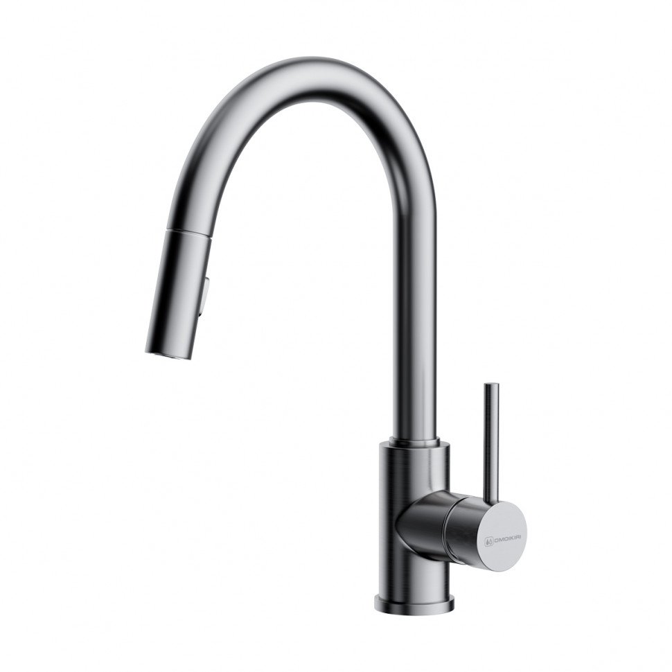 Смеситель для кухни Omoikiri Shinagawa-SB-BN латунь/нержавеющая сталь, 4994459