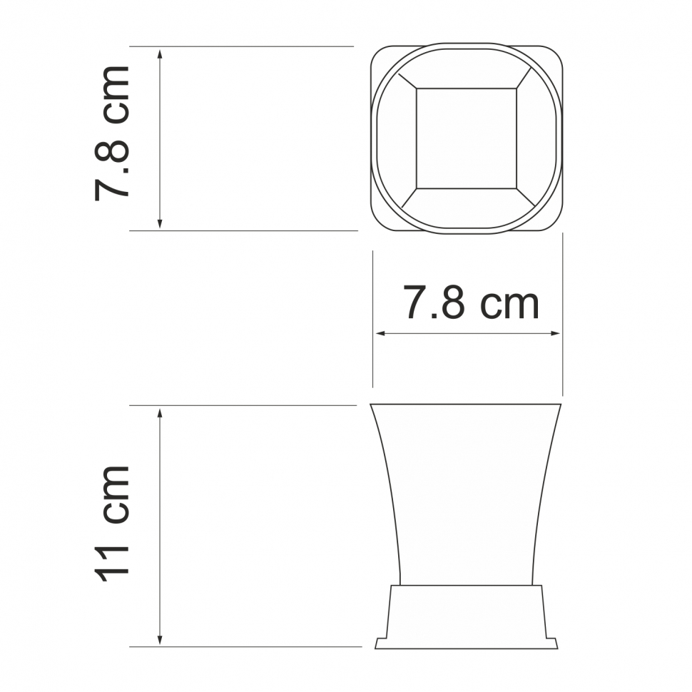 Стакан для зубных щеток Wasserkraft Amper K-5428WHITE