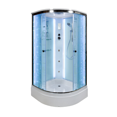 Душевая кабина DTO EM 2790 LED с гидромассажем (90x90)