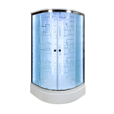 Душевая кабина DTO EM 2790 LED с гидромассажем (90x90)