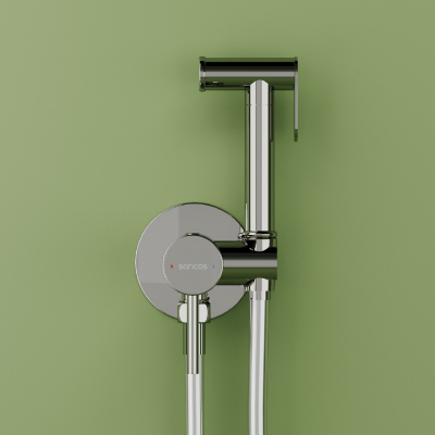 Гигиенический душ SANCOS Start со смесителем, цвет хром глянцевый, SC1001CH