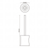 Щетка для унитаза Wasserkraft Salm K-7627