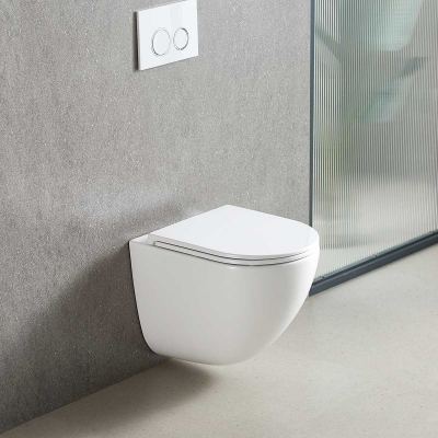 Унитаз подвесной Tornado Bien VT1-51T, цвет белый, ультратонкое soft-close сиденье