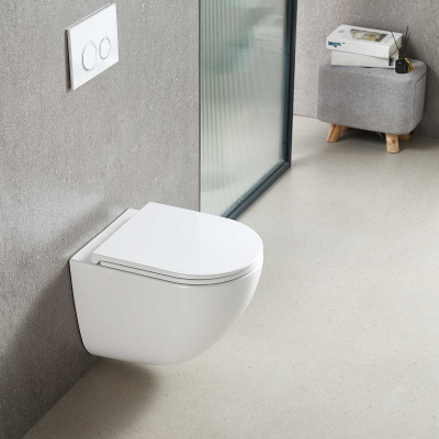 Унитаз подвесной Tornado Bien VT1-51T, цвет белый, ультратонкое soft-close сиденье