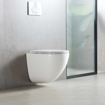 Унитаз подвесной Tornado Bien VT1-51T, цвет белый, ультратонкое soft-close сиденье