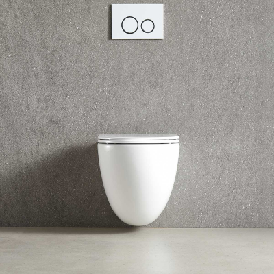 Унитаз подвесной Tornado Bien VT1-51T, цвет белый, ультратонкое soft-close сиденье