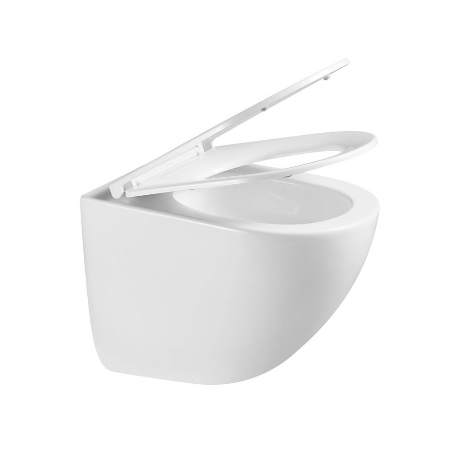 Унитаз подвесной Tornado Bien VT1-51T, цвет белый, ультратонкое soft-close сиденье