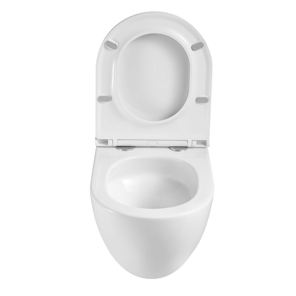 Унитаз подвесной Tornado Bien VT1-51T, цвет белый, ультратонкое soft-close сиденье