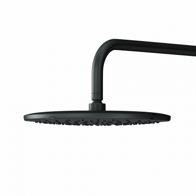 Встраиваемая душевая система AM.PM X-Joy FB85A1RH02 черная: тропический верхний душ, ручной душ
