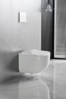 Унитаз подвесной Tornado Globo VT1-52T цвет белый, ультратонкое soft-close сиденье