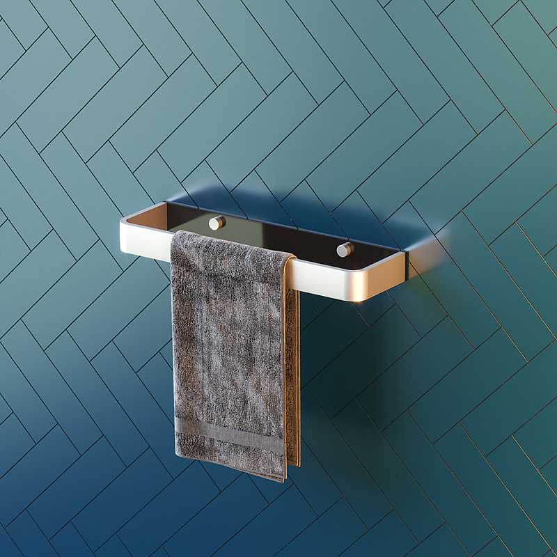 Кольцо для полотенец Damixa Jupiter DA7734400 серебристое