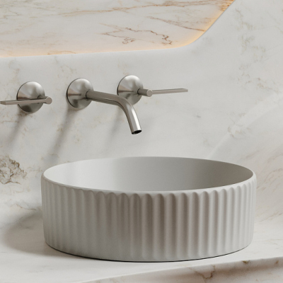 Умывальник CERAMICANOVA Element чаша накладная круглая 360 мм (цвет Серый Матовый) CN6057MSG
