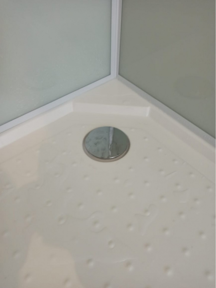 Душевая кабина Frank F409 М White без крыши матовое стекло 90x90 см, 20004