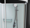 Душевая кабина Frank F409 М White без крыши матовое стекло 90x90 см, 20004
